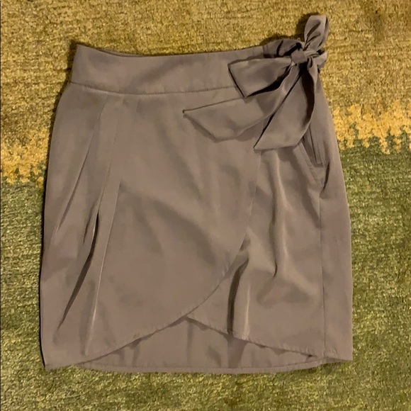 H & m wrap tie skirt purple Lilac 2 xs - Picture 2 of 10